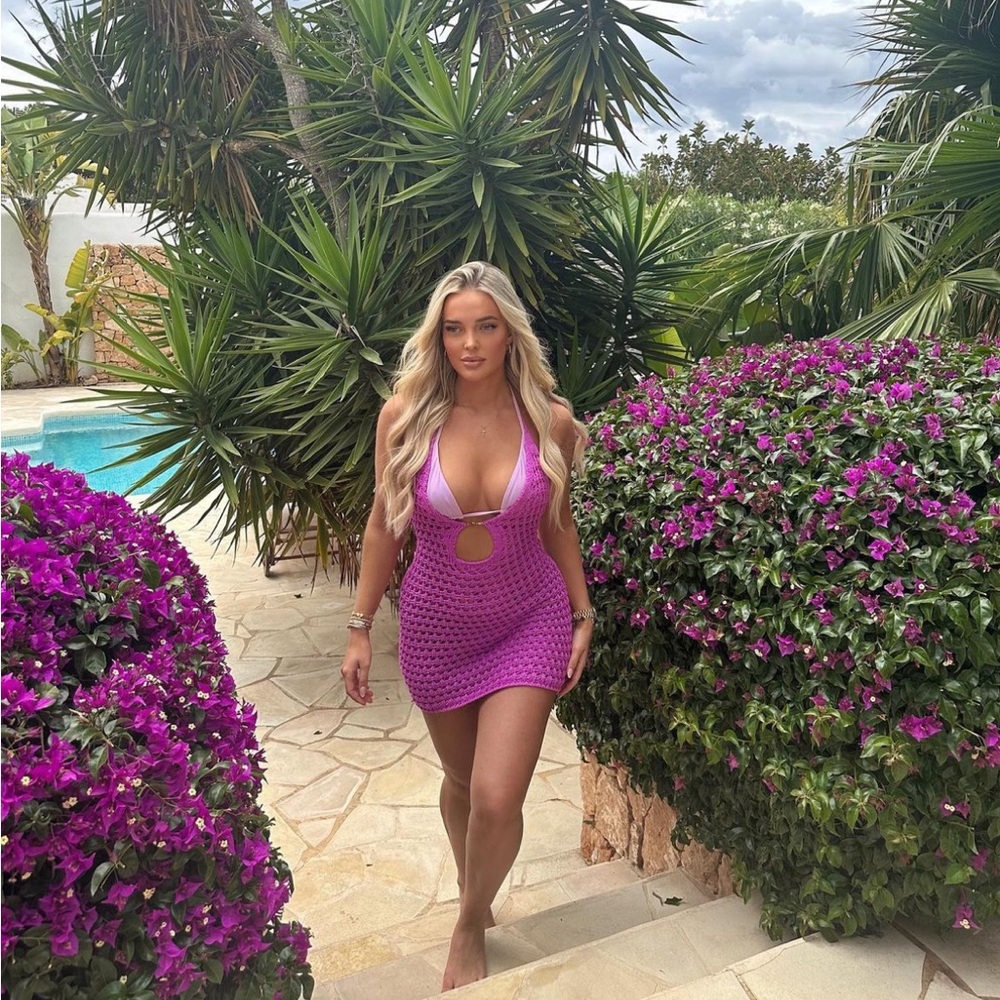 Marsthelabel crochet dress in purple NWT - Picture 3 of 5